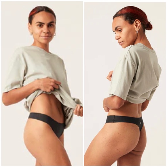 Modibodi Recycled Seamfree Thong (Black) - Picture 1 of 3